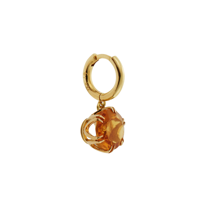 Crown Midi Hoops Citrine - Crown - Ileana Makri