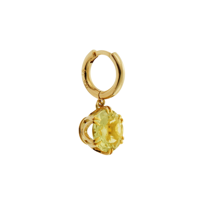 Crown Midi Hoops Lemon Topaz - Crown - Ileana Makri