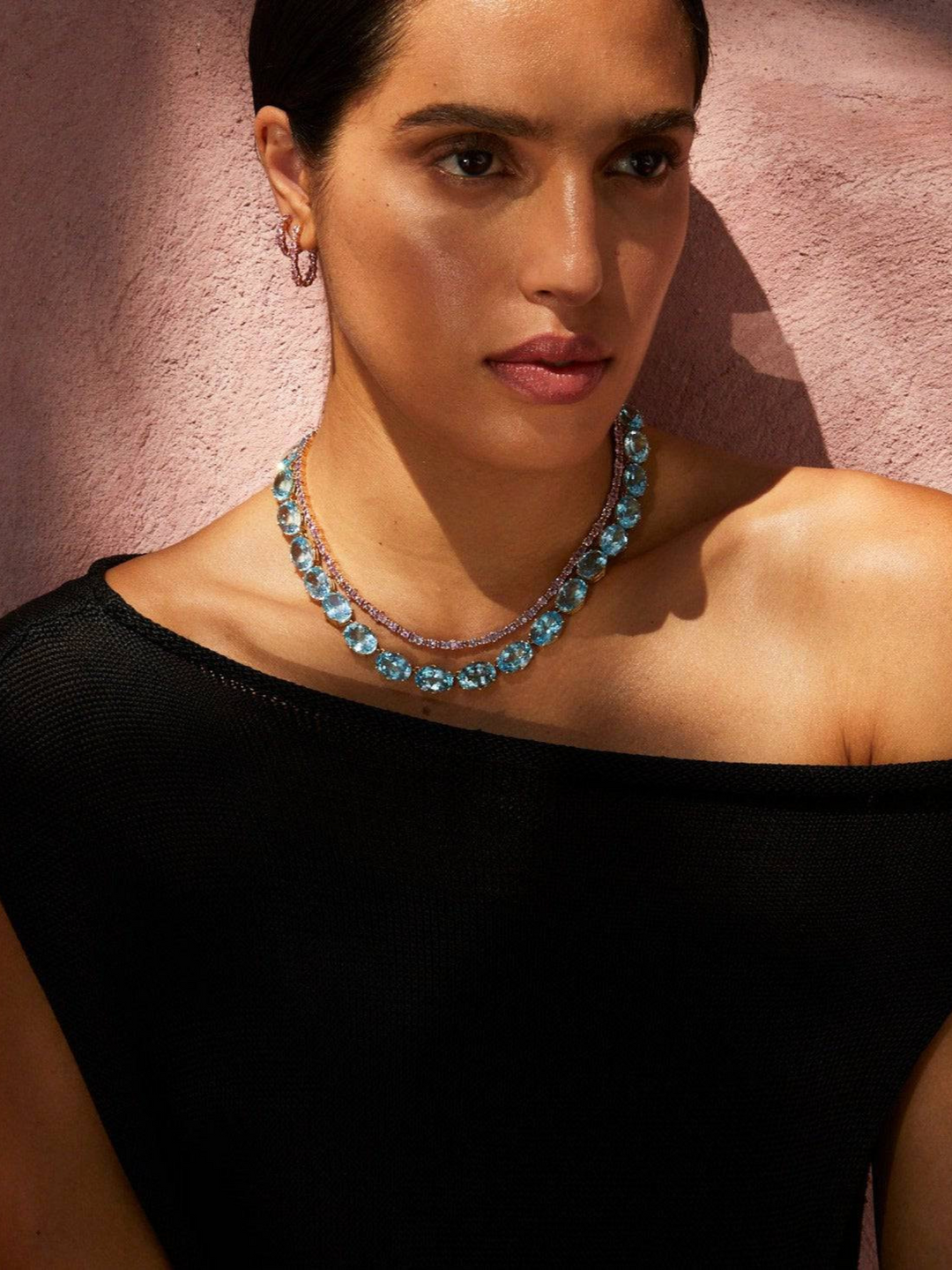 Crown Necklace Blue Topaz - Crown - Ileana Makri
