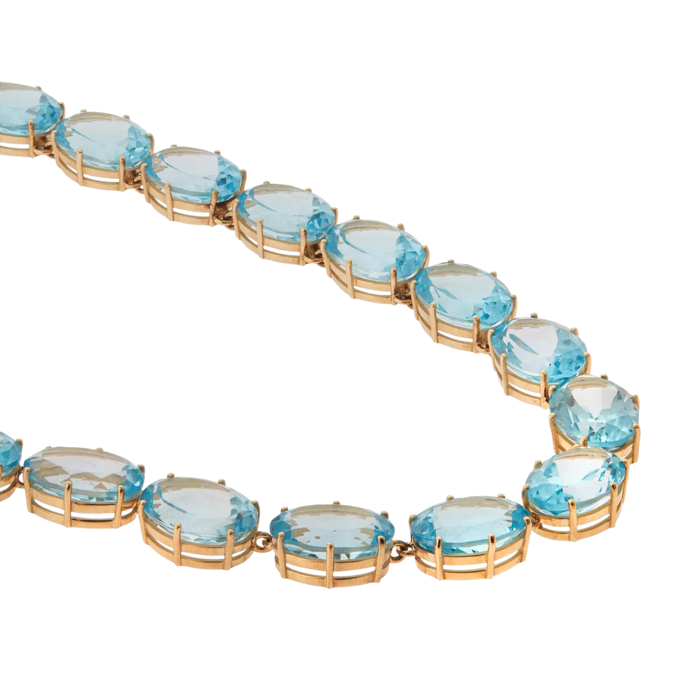 Crown Necklace Blue Topaz - Crown - Ileana Makri