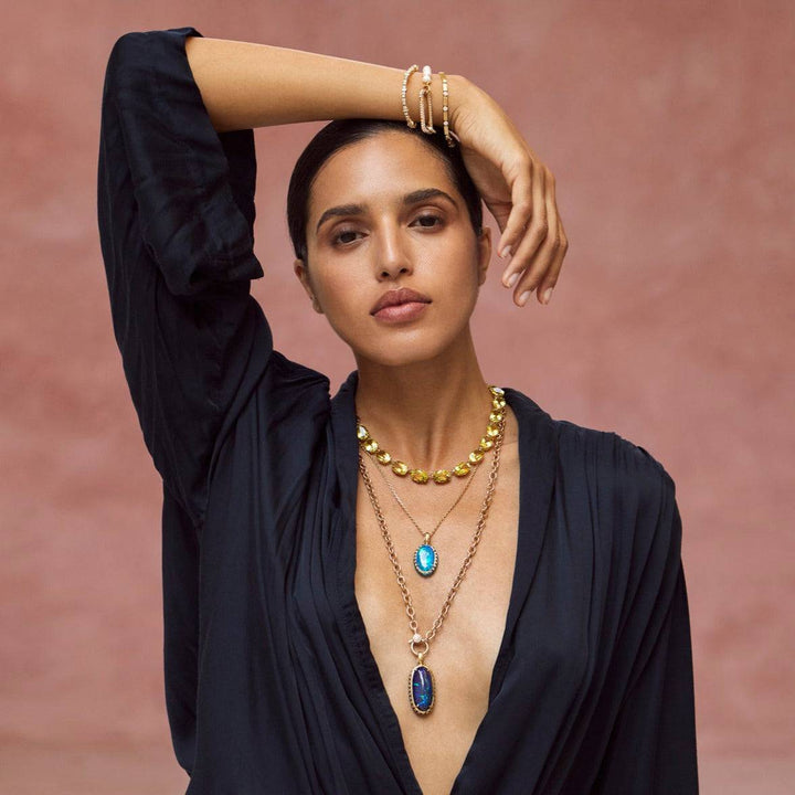 Crown Necklace Lemon Quartz - Crown - Ileana Makri