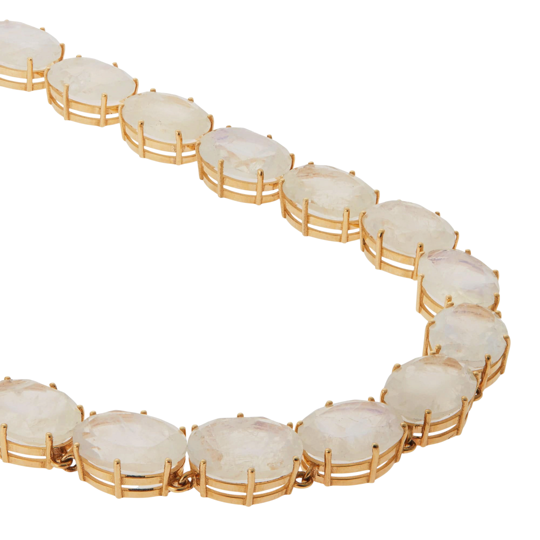 Crown Necklace Rainbow Moonstone - Crown - Ileana Makri