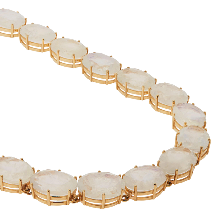 Crown Necklace Rainbow Moonstone - Crown - Ileana Makri
