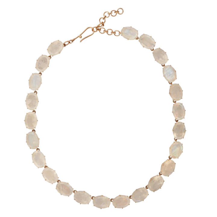 Crown Necklace Rainbow Moonstone - Crown - Ileana Makri