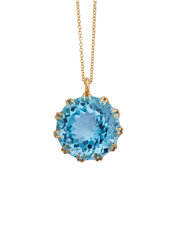 Crown Pendant Blue Topaz - Crown - Ileana Makri