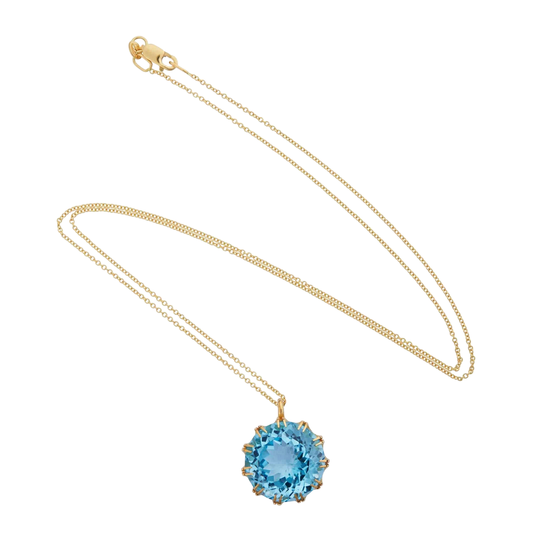 Crown Pendant Blue Topaz - Crown - Ileana Makri
