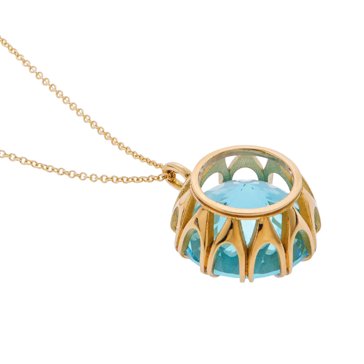 Crown Pendant Blue Topaz - Crown - Ileana Makri