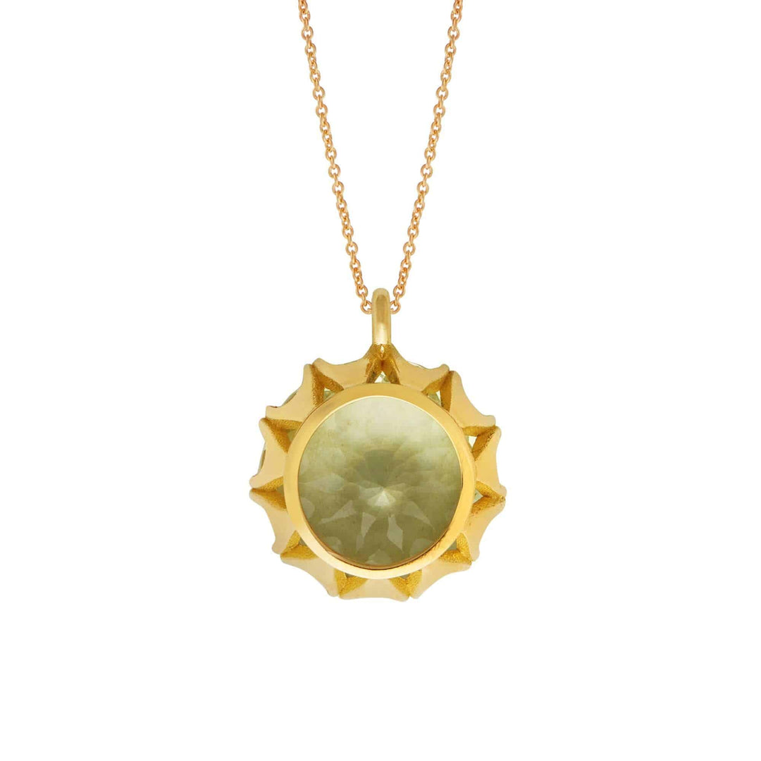 Crown Pendant Green Amethyst - Crown - Ileana Makri