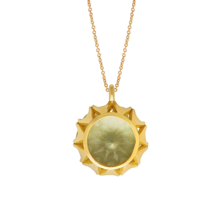 Crown Pendant Green Amethyst - Crown - Ileana Makri