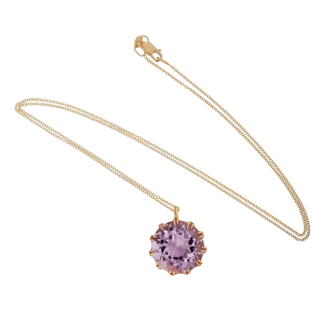 Crown Pendant Purple Amethyst - Crown - Ileana Makri