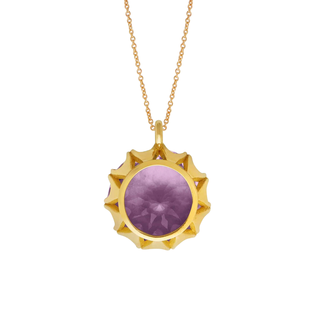 Crown Pendant Purple Amethyst - Crown - Ileana Makri