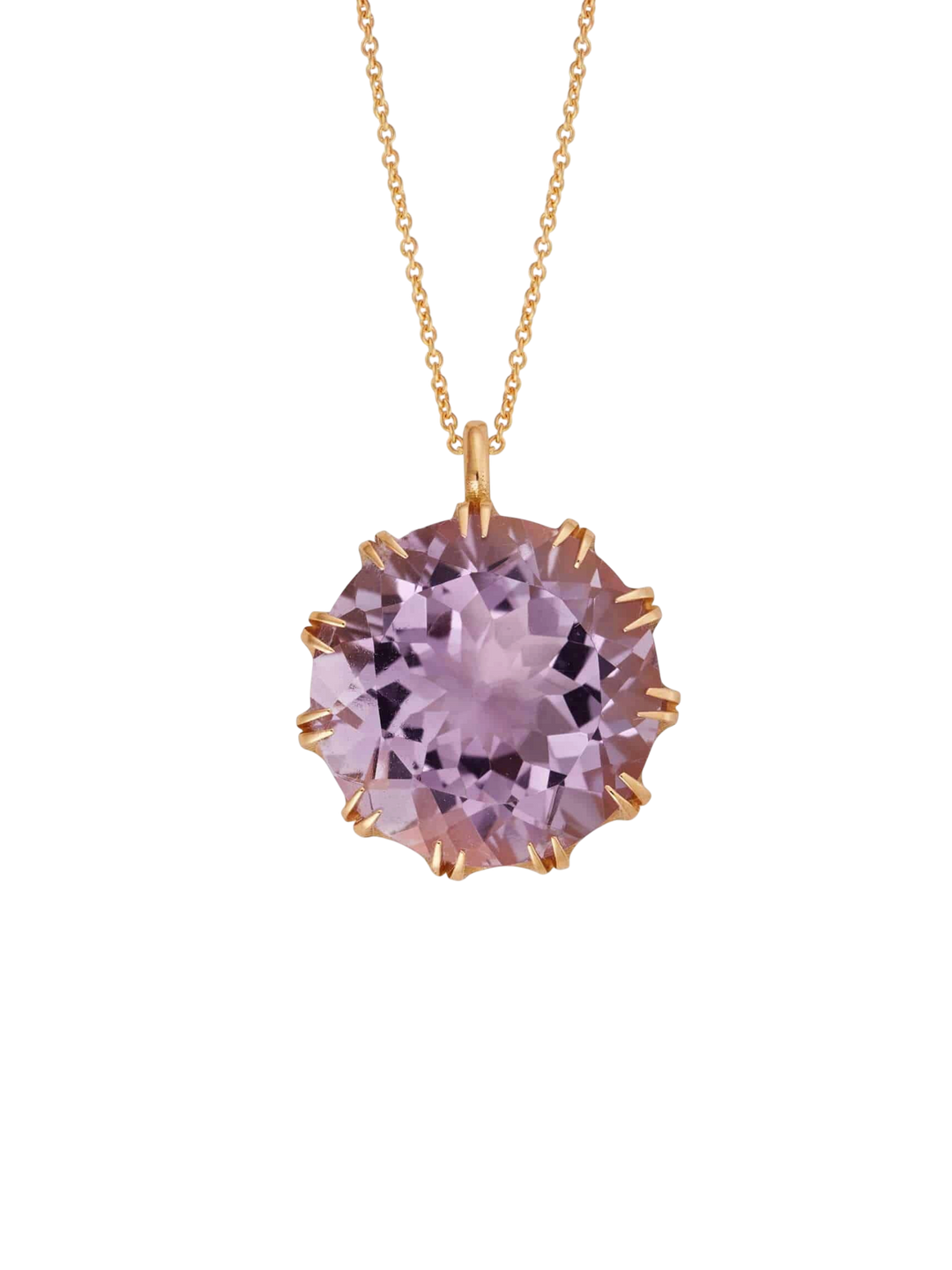 Crown Pendant Purple Amethyst - Crown - Ileana Makri