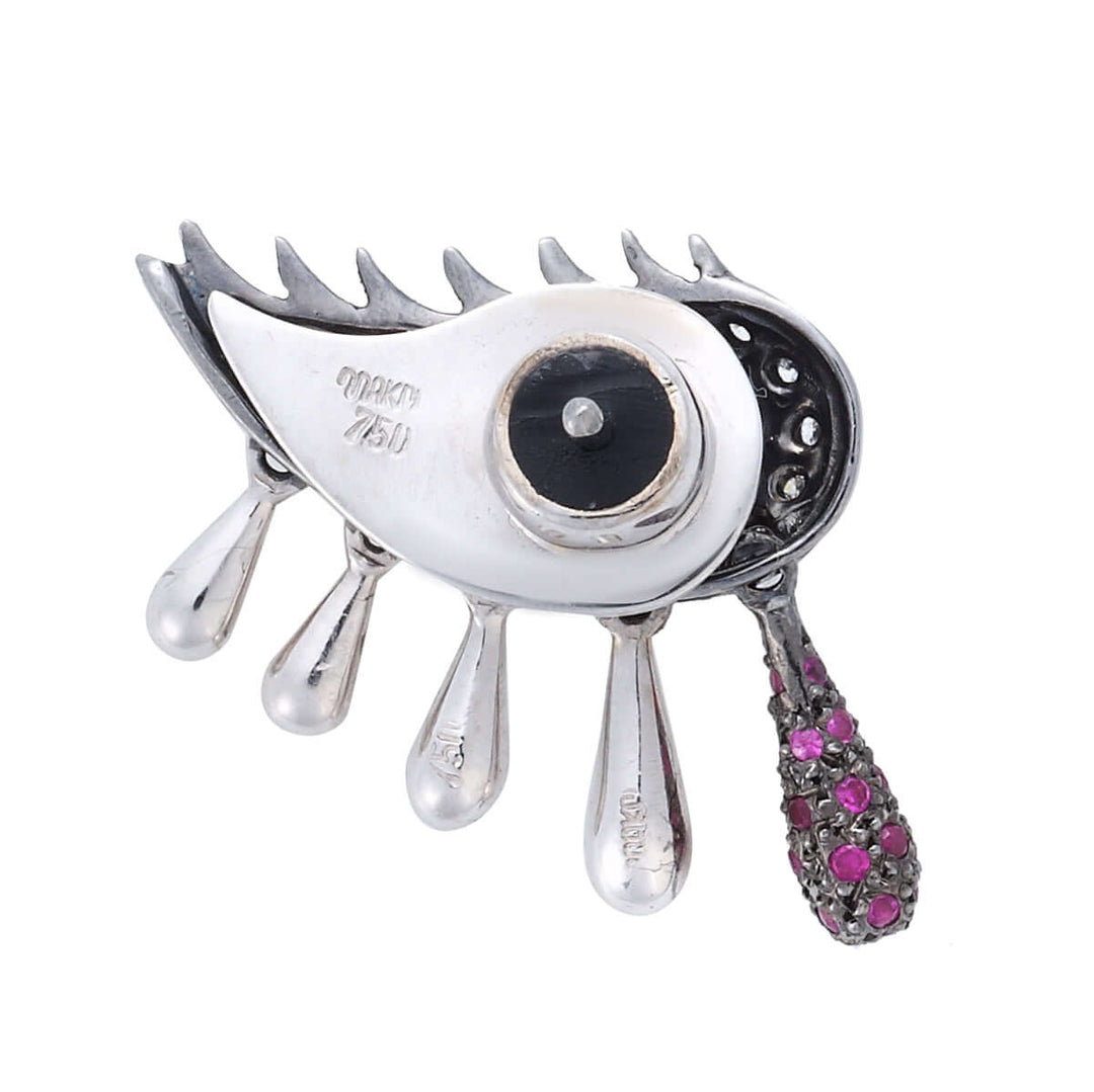 Crying Eye Earring W - D - Ru - Bs - Bd - Crying Eyes - Ileana Makri