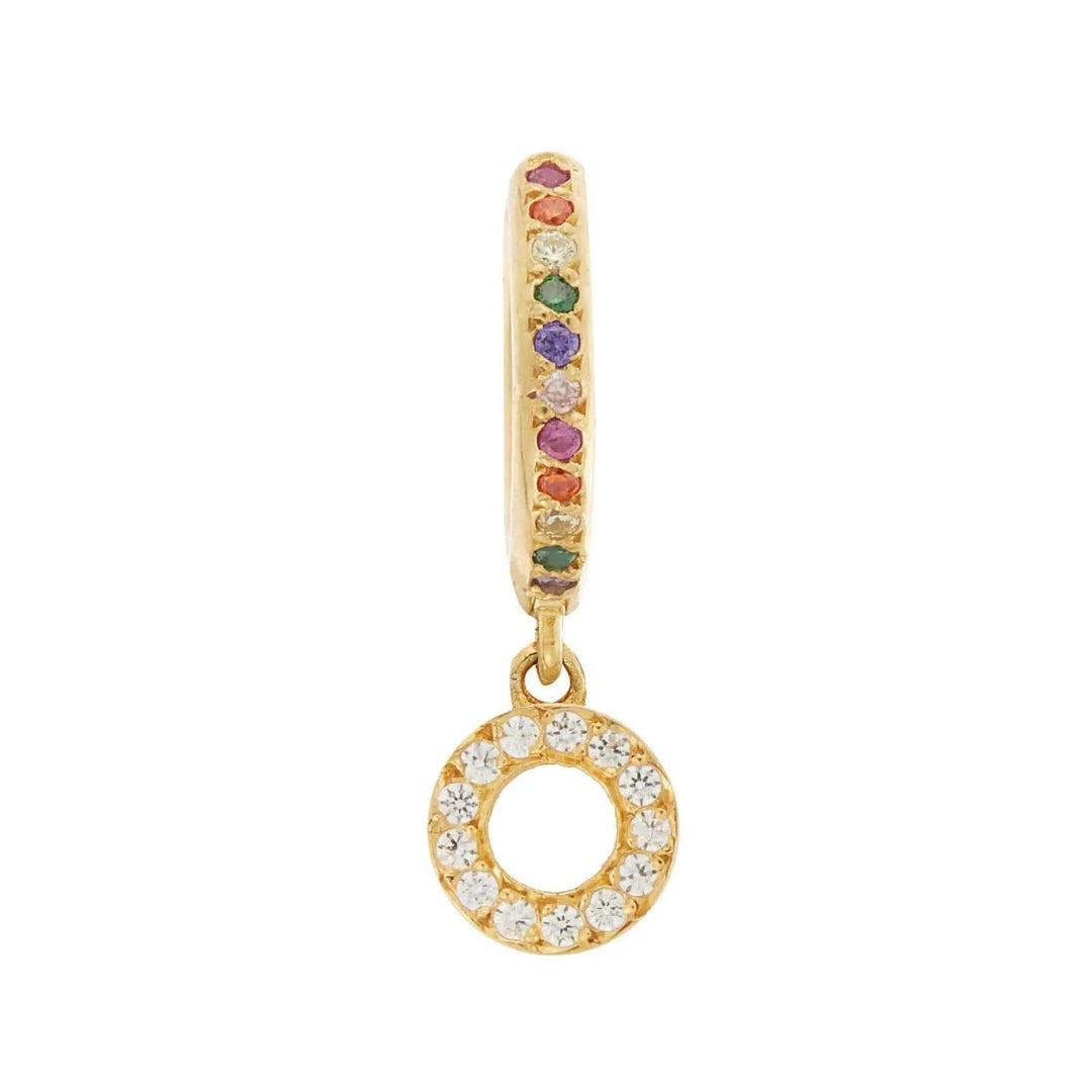 Crystal Candy Rainbow Midi Hoops - Eye M - Ileana Makri