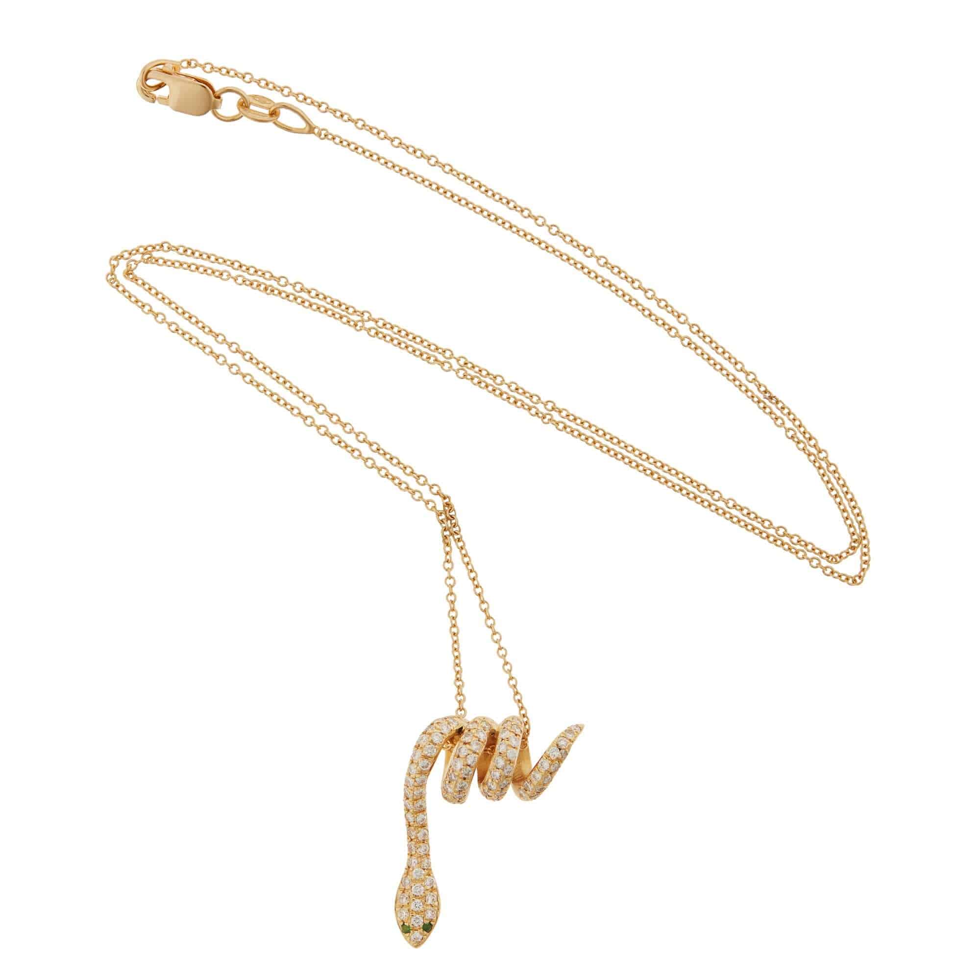 Curled Snake Pendant Y-D-Ts | Ileana Makri