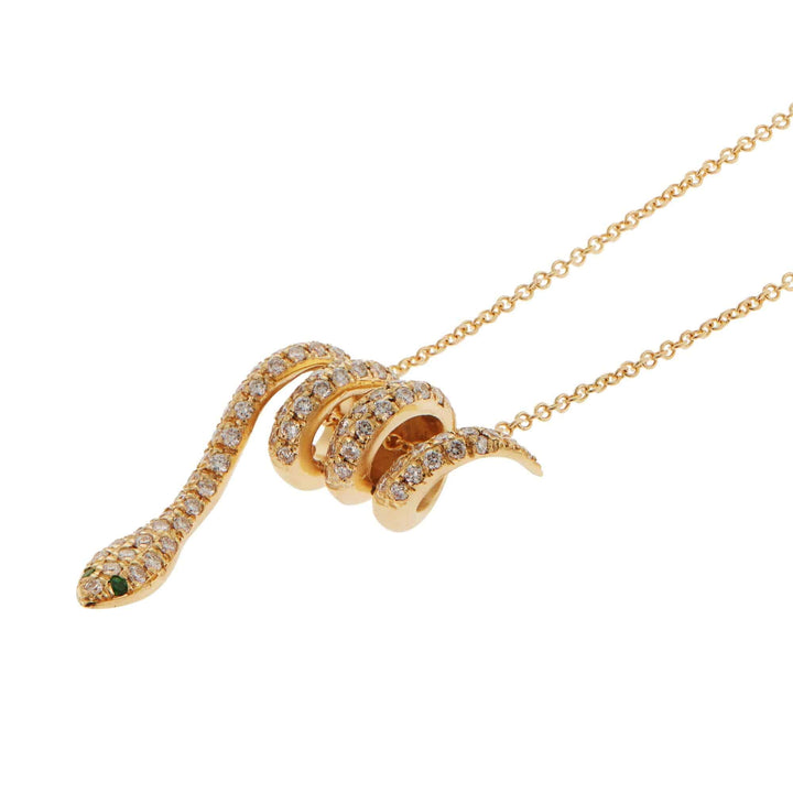 Curled Snake Pendant Y - D - Ts - SNAKES - Ileana Makri