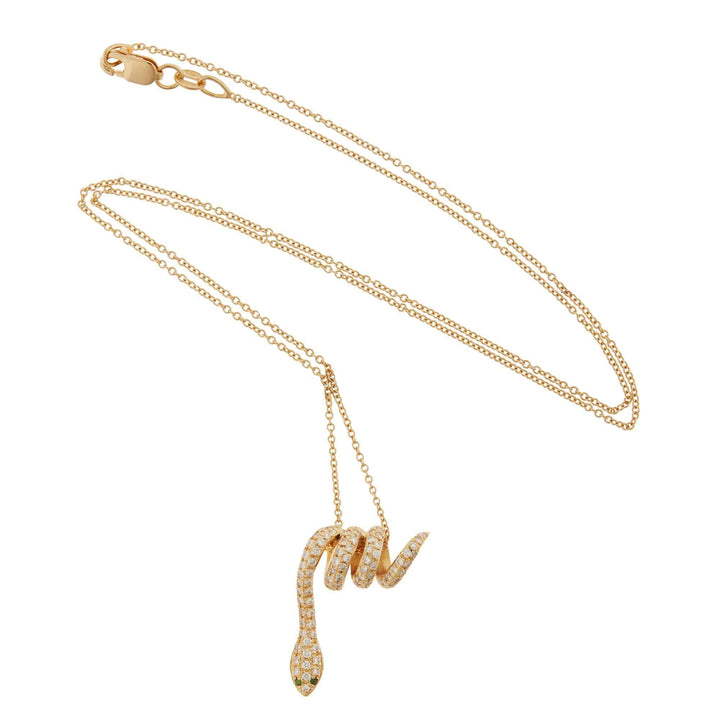 Curled Snake Pendant Y - D - Ts - SNAKES - Ileana Makri