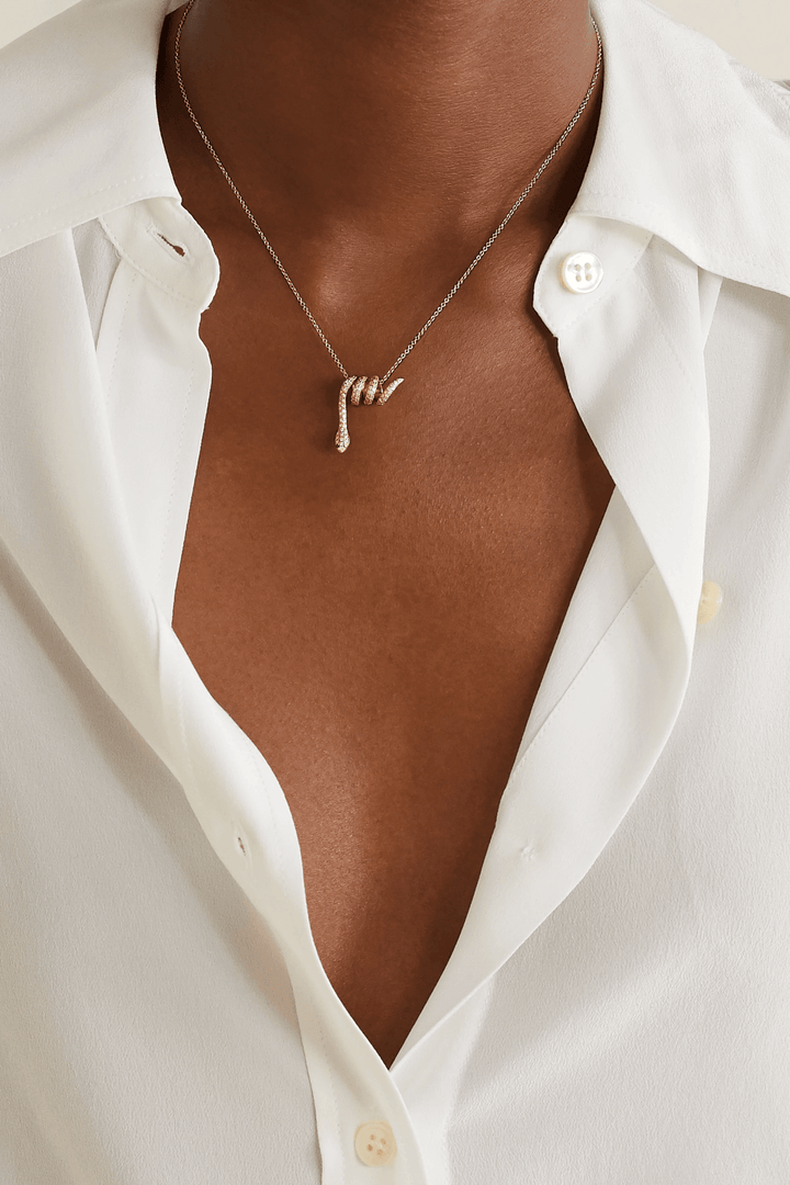 Curled Snake Pendant Y - D - Ts - SNAKES - Ileana Makri