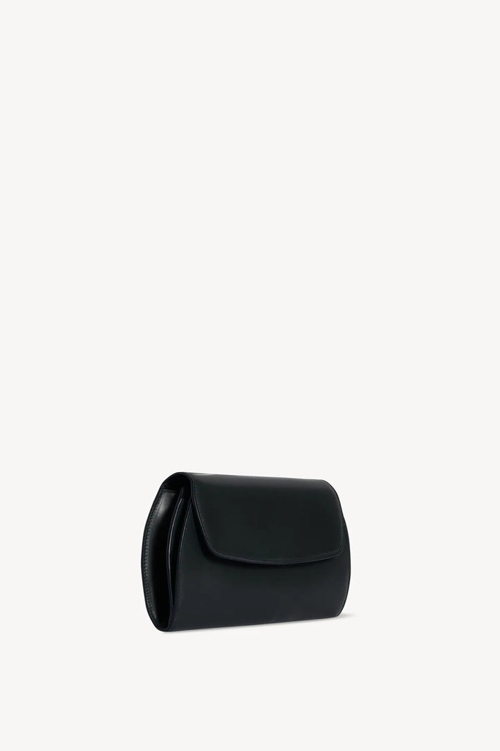 Curved Clutch in Dark Pine - The Row - Ileana Makri