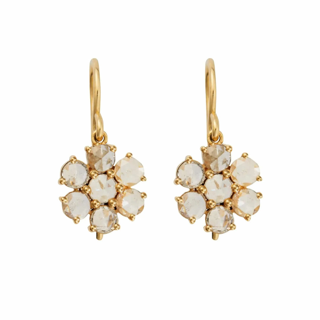 Daisy Bloom Drop Earrings Y-LCD - Florescence - Ileana Makri store