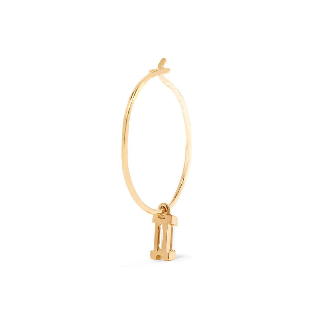 Dangling Baguette Hoops - Baguette - Ileana Makri