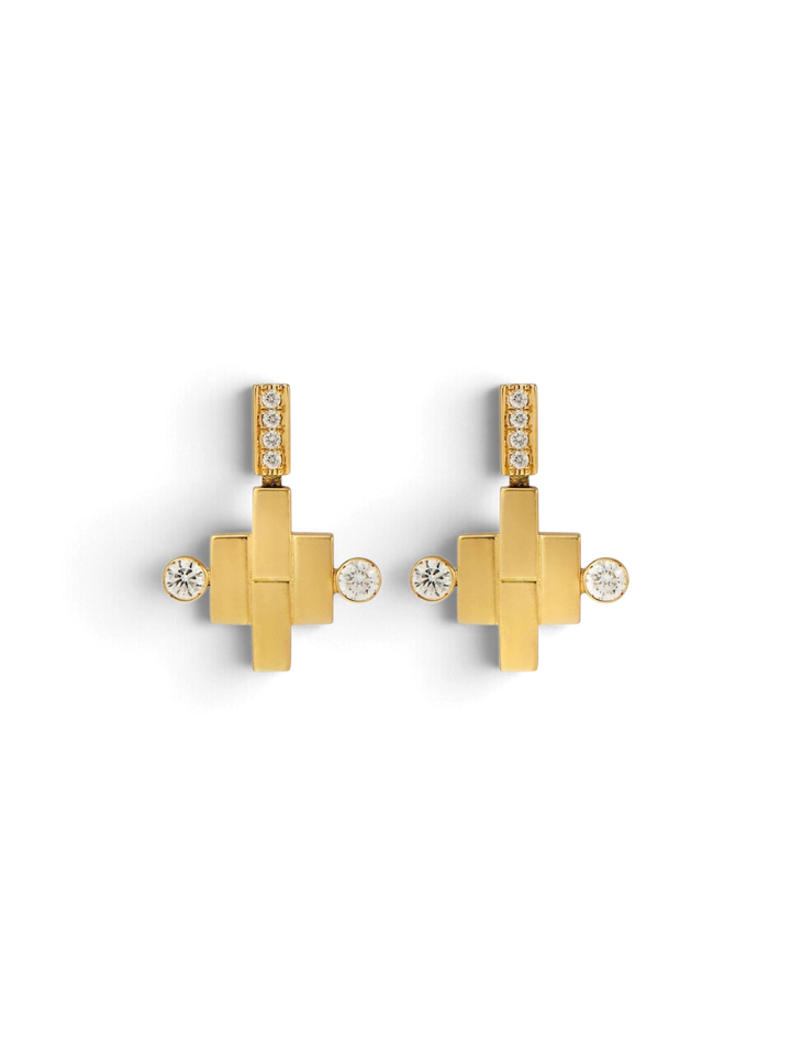 Dangling Pond Earrings Y - D - Cascade - Ileana Makri