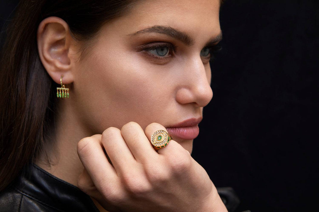 Dawn Candy Chevalier Ring Y - D - Em - Gem Candy - Ileana Makri