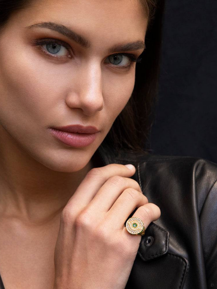 Dawn Candy Chevalier Ring Y - D - Em - Gem Candy - Ileana Makri