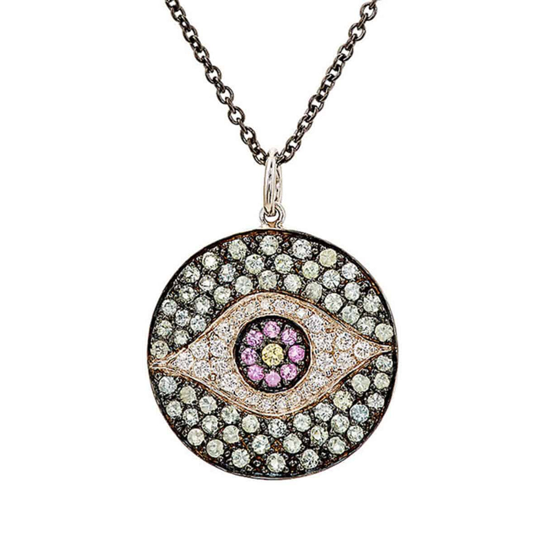 Dawn Pendant Aurora Sapphires - EVIL EYE - Ileana Makri