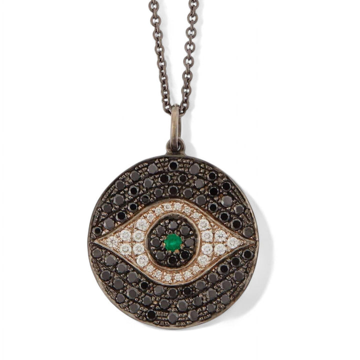 Dawn Pendant Noir - EVIL EYE - Ileana Makri