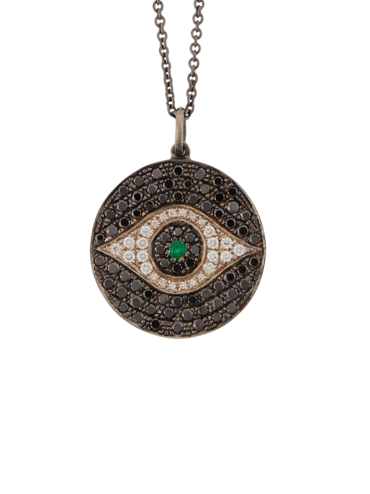 Dawn Pendant Noir - EVIL EYE - Ileana Makri