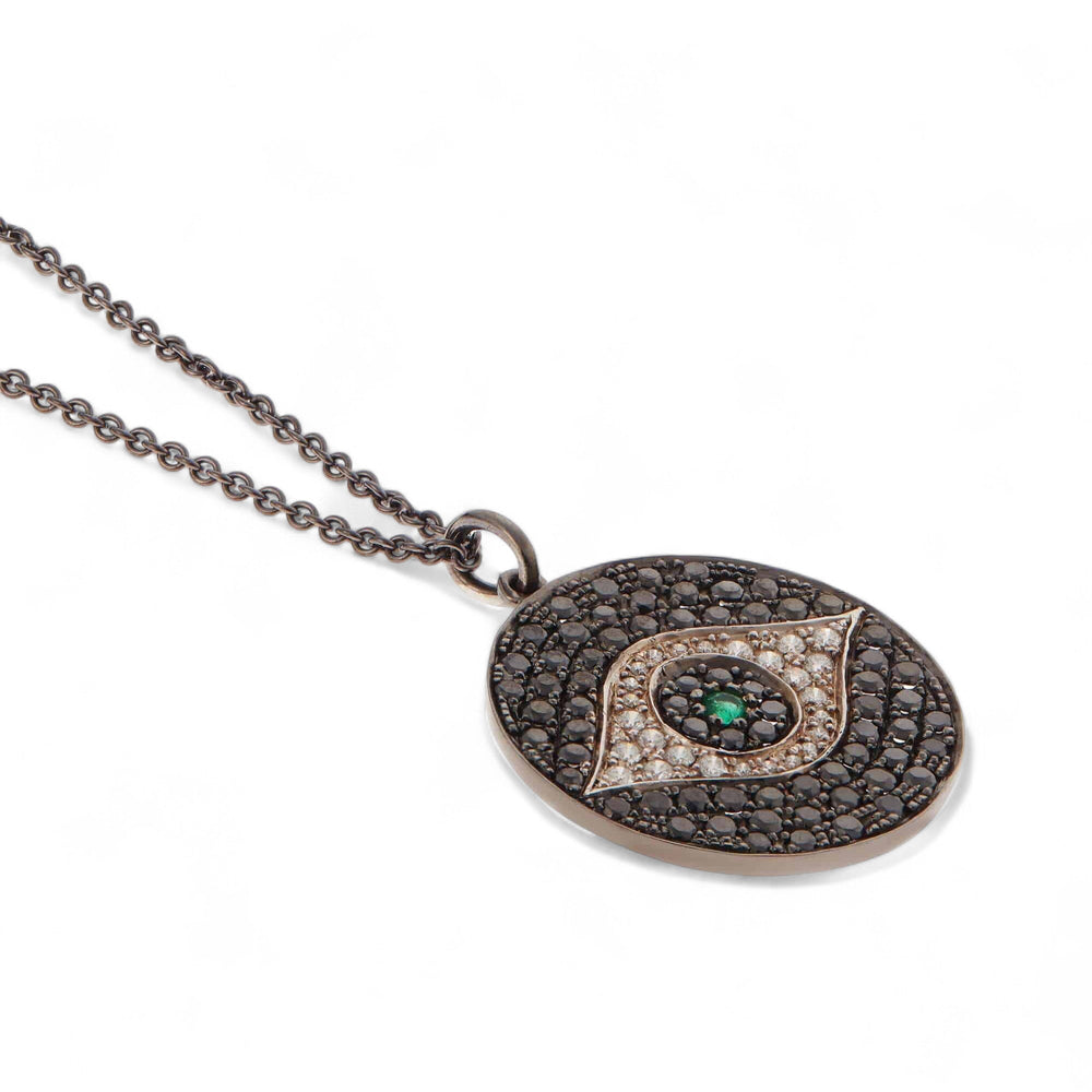Dawn Pendant Noir - EVIL EYE - Ileana Makri