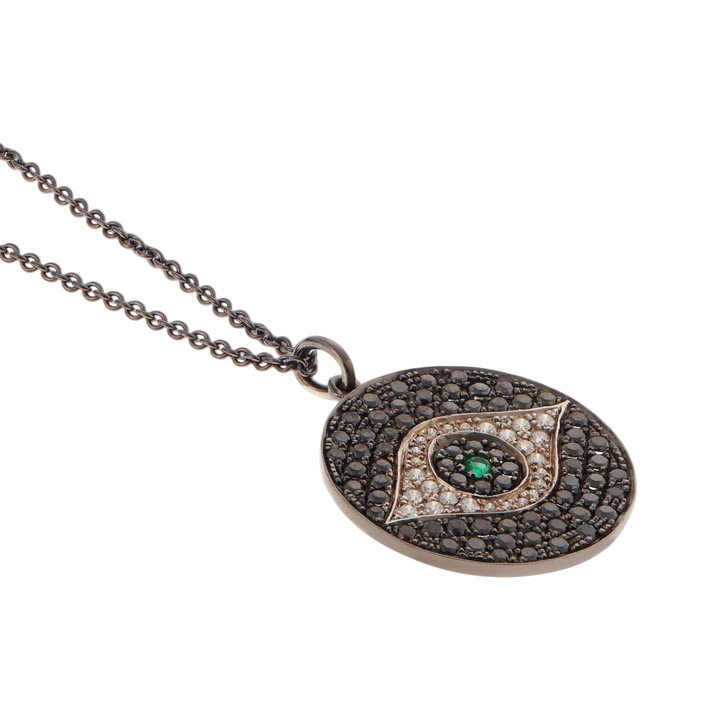 Dawn Pendant Noir - EVIL EYE - Ileana Makri