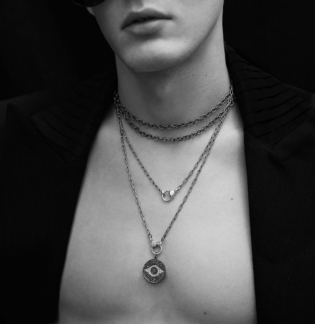 Dawn Pendant Noir - EVIL EYE - Ileana Makri