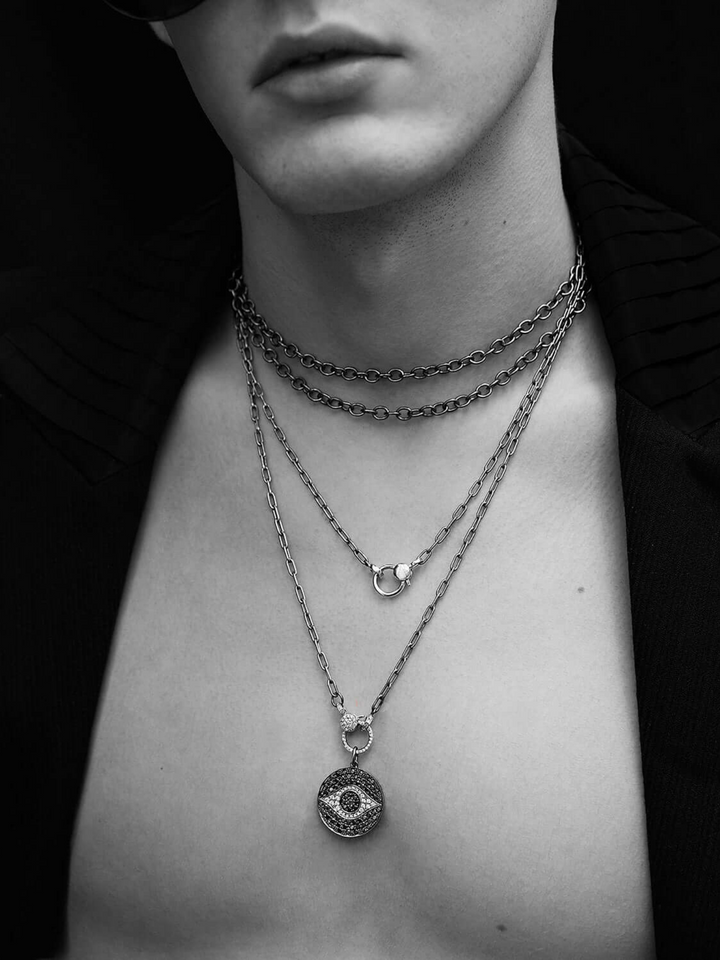Dawn Pendant Noir - EVIL EYE - Ileana Makri