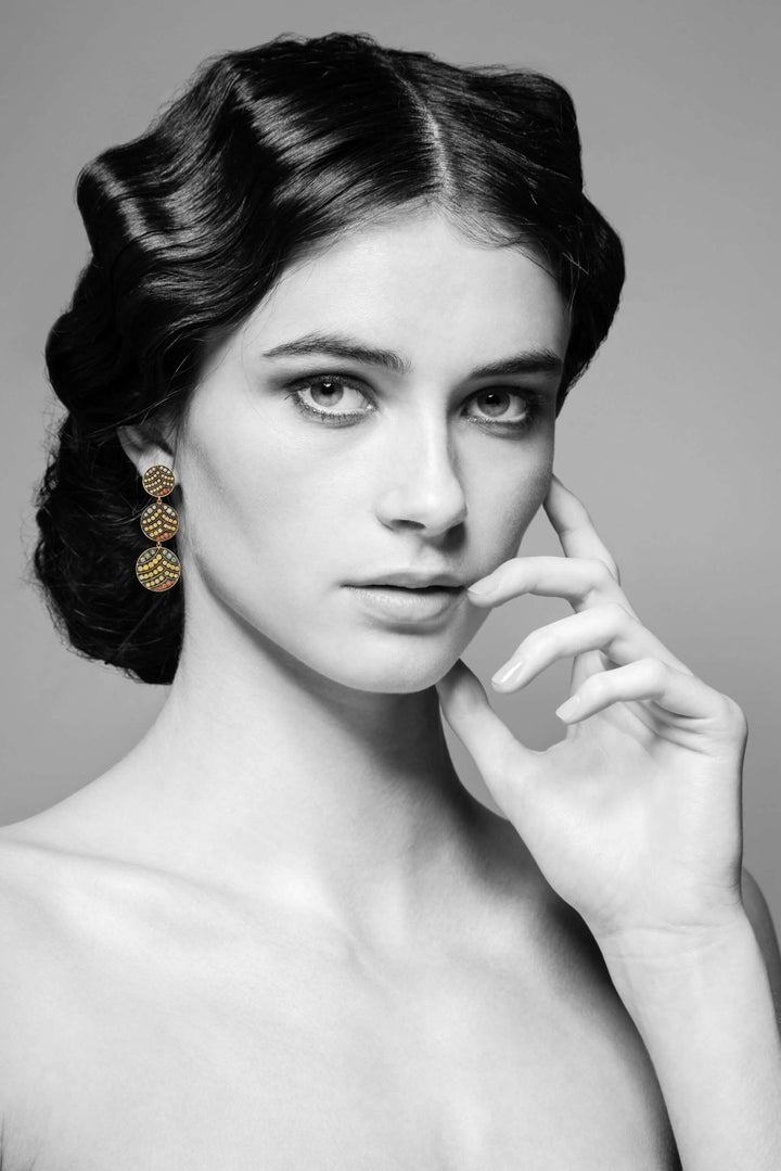 Deco Life Triple Drop Earrings - Deco - Ileana Makri