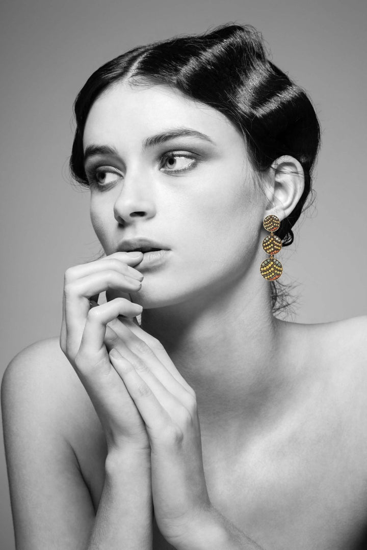 Deco Life Triple Drop Earrings - Deco - Ileana Makri