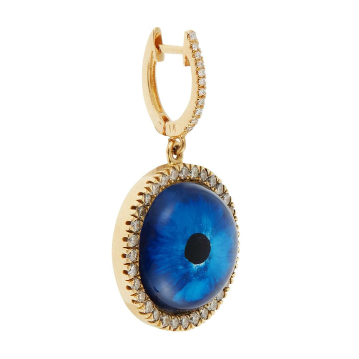 Deep Blue Eye Earrings L - EVIL EYE - Ileana Makri