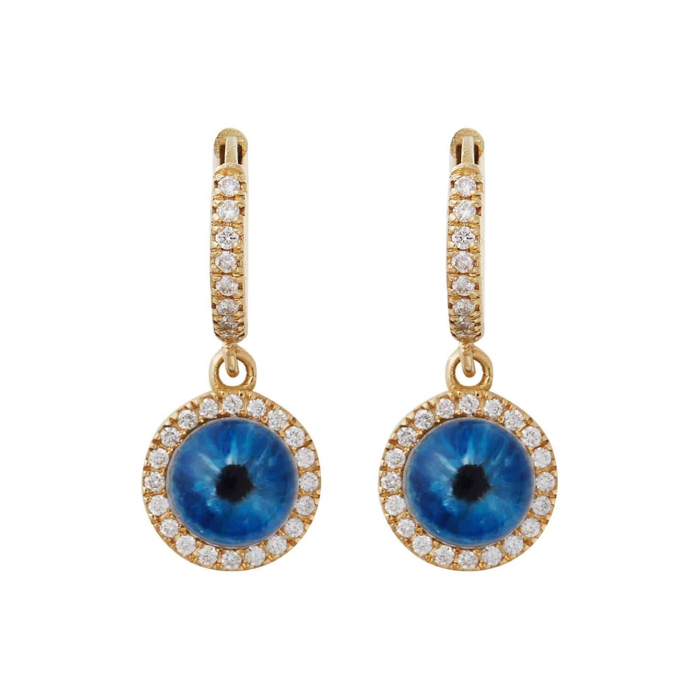 Deep Blue Eye Earrings XS - EVIL EYE - Ileana Makri store