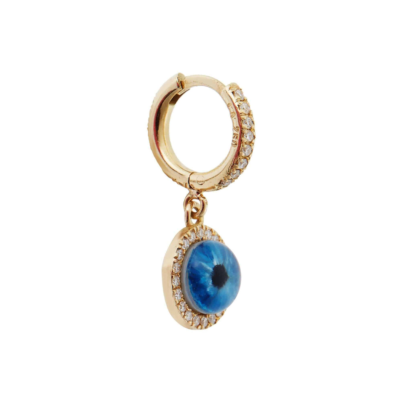 Deep Blue Eye Earrings XS - EVIL EYE - Ileana Makri store