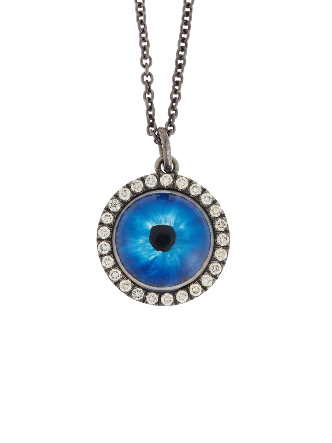 Deep Blue Glass Evil Eye W - OX - CHD - EVIL EYE - Ileana Makri