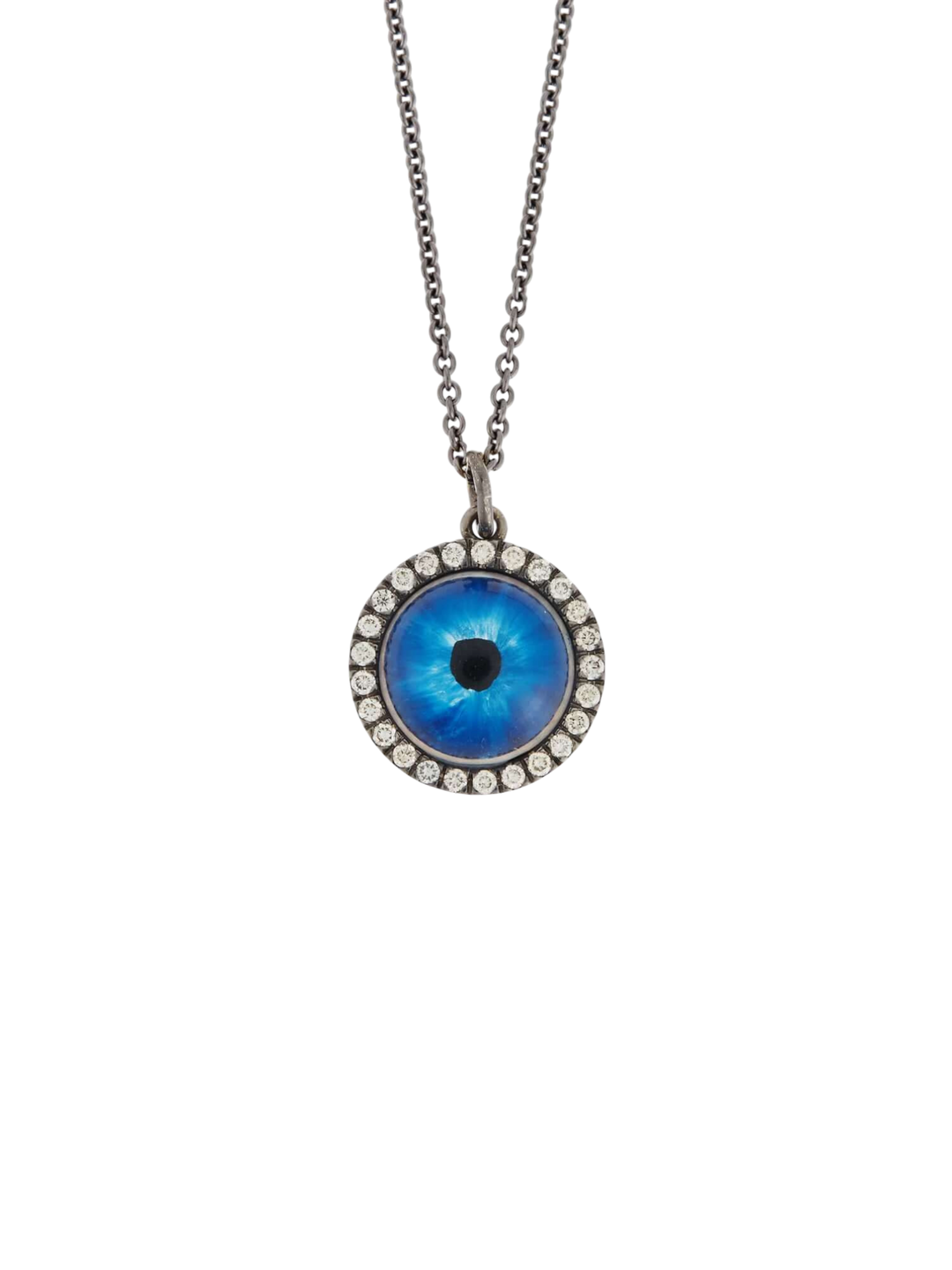 Deep Blue Glass Evil Eye W - OX - CHD - EVIL EYE - Ileana Makri