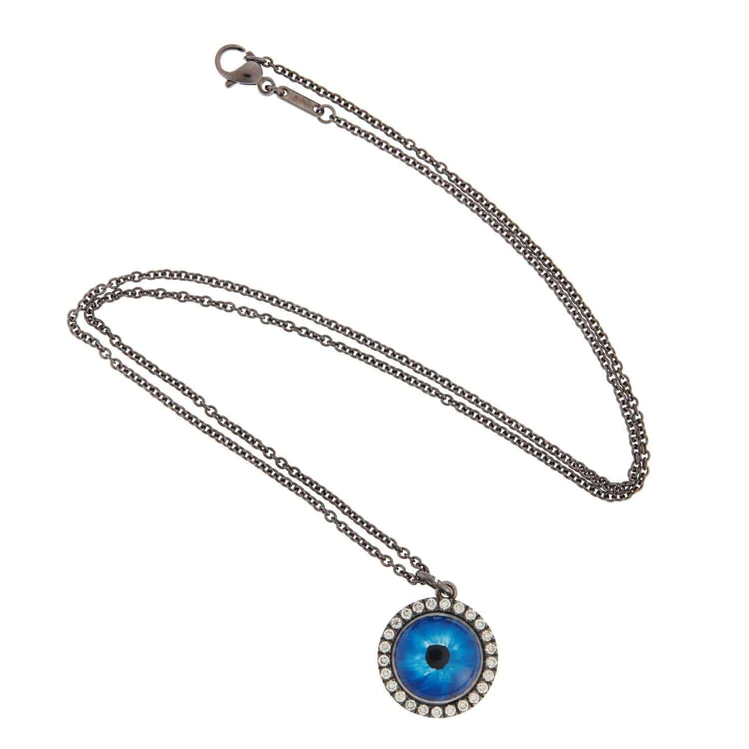 Deep Blue Glass Evil Eye W - OX - CHD - EVIL EYE - Ileana Makri