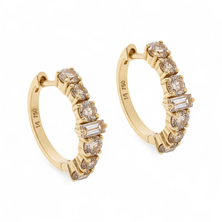 Round Rivulet Champagne Hoops