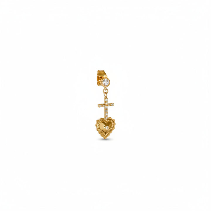 Diamonds & Ex Voto Earring