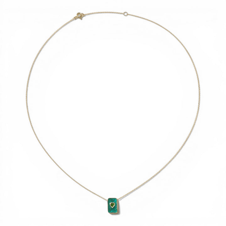 Deva Necklace Green Chrome Diopside