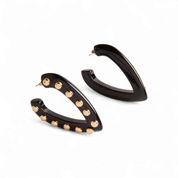 Dew Earrings Solid Black - La Double J Accessories - Ileana Makri