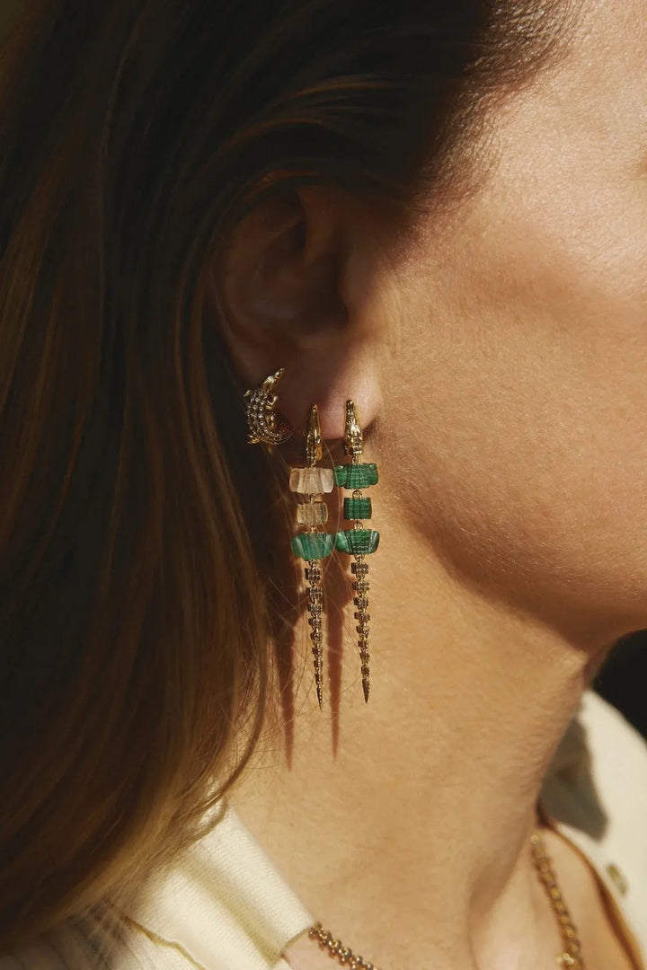 Diamond Alligator Twist Earring - Bibi Van Der Velden - Ileana Makri