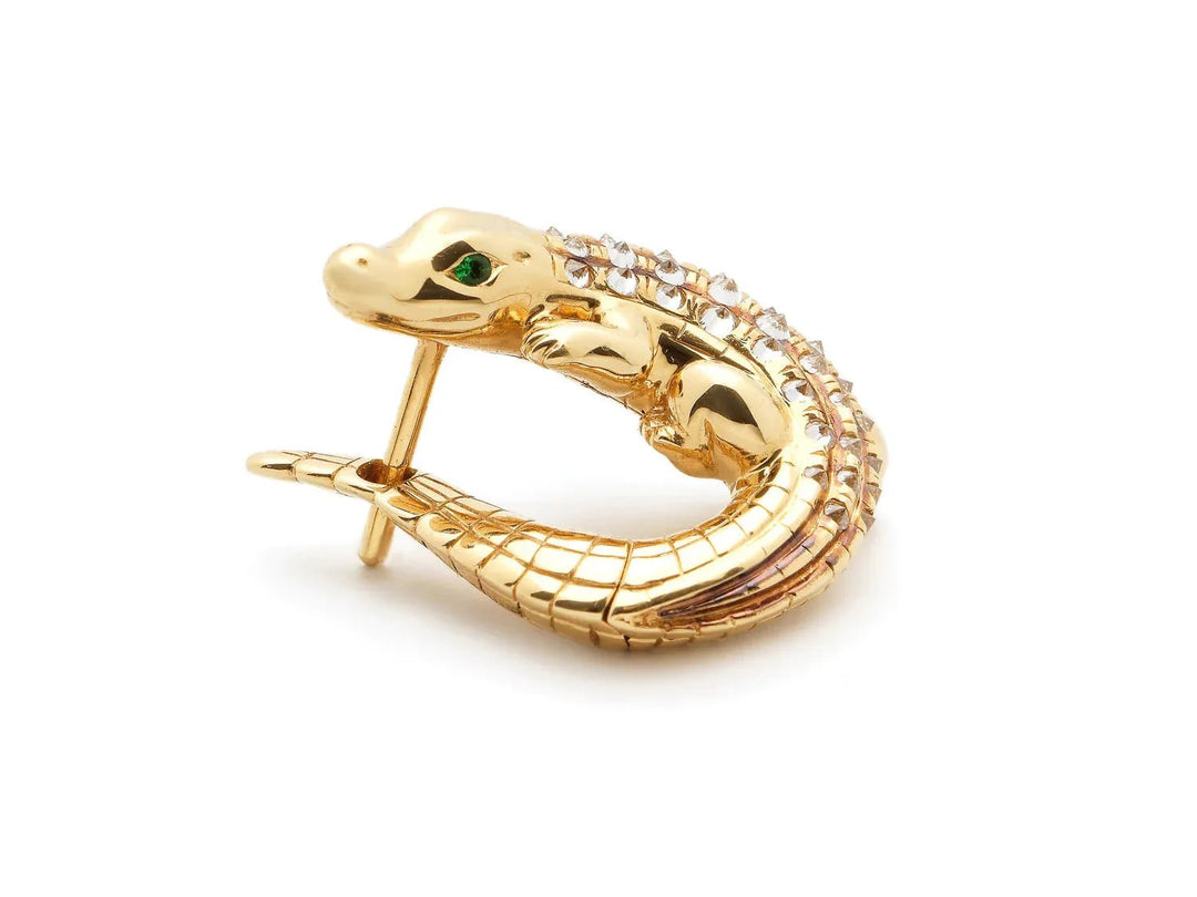 Diamond Alligator Twist Earring - Bibi Van Der Velden - Ileana Makri