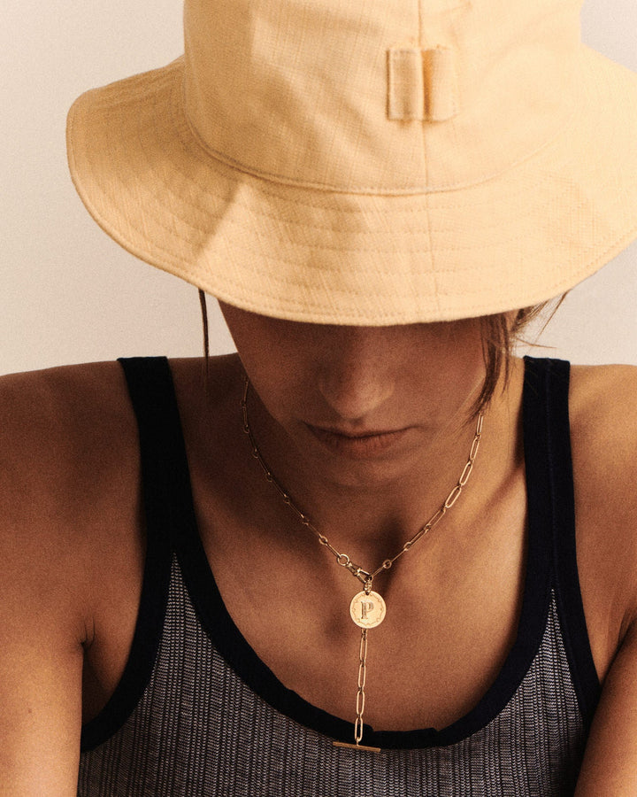Diamond and Gold Letter Pendant - Pascale Monvoisin - Ileana Makri